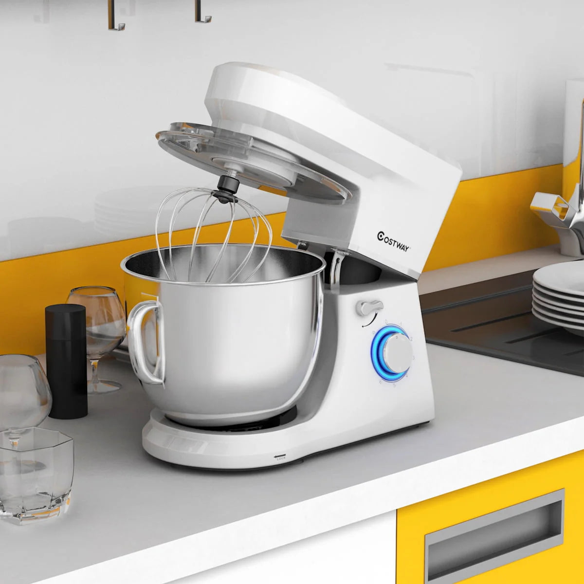 7.5 Qt 6 Speed 660W Tilt-Head Stand Mixer White M580351