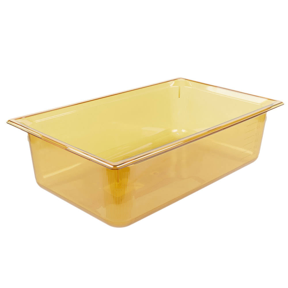 Amber Plastic High-Temperature Food Pan E20984