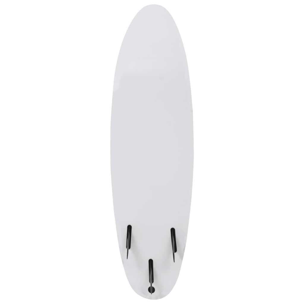 Surfboard with Leash and Plastic Fins N1861
