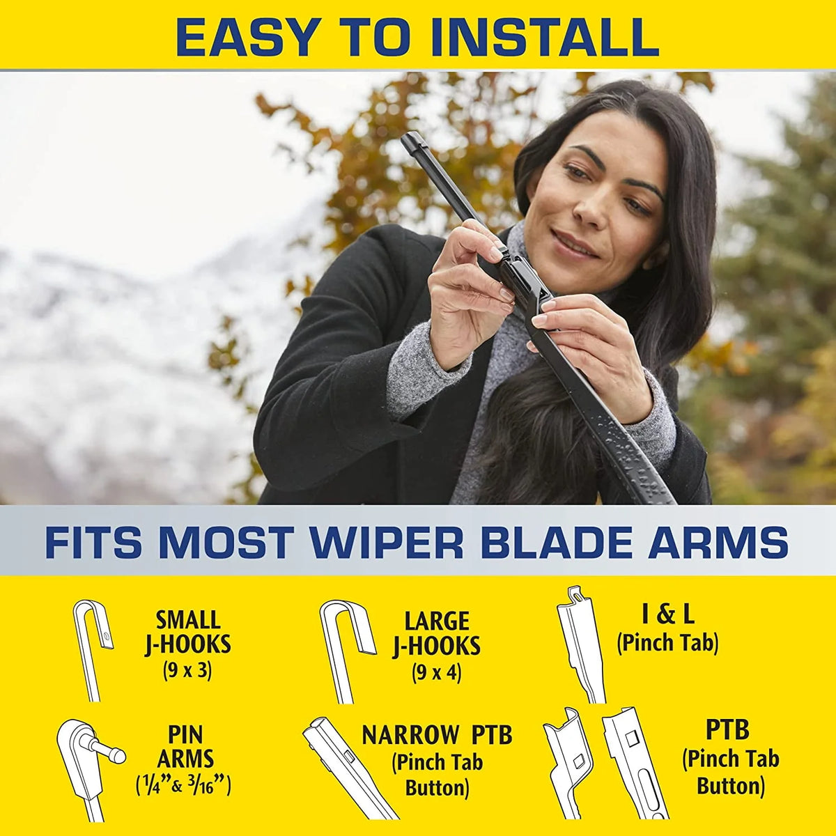 20 2 Pack Water Repellency Wiper Blade A63512