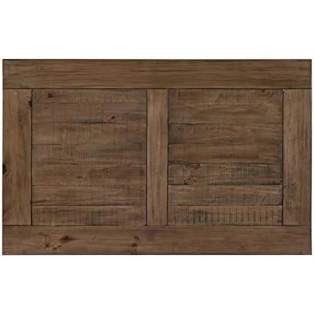 Yellow Brown Solid Pine Wood Coffee Table with Storage Shelf K123