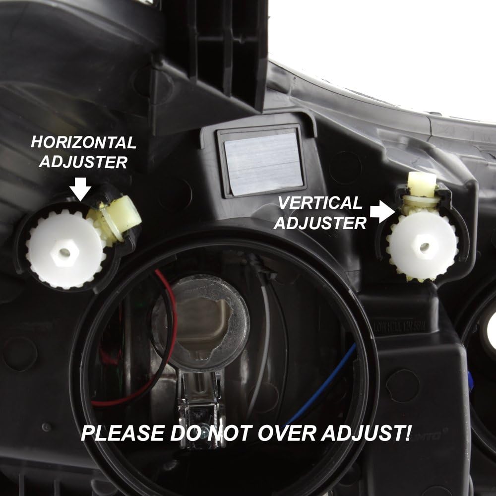 Headlight Driver Pair Left Passenger Side Replacement R480