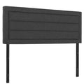 Upholstered Panel Headboard Full Gray S3523