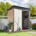 5 x 3 ft. Metal Steel Storage Shed with Sliding Roof & Lockable Door W9722