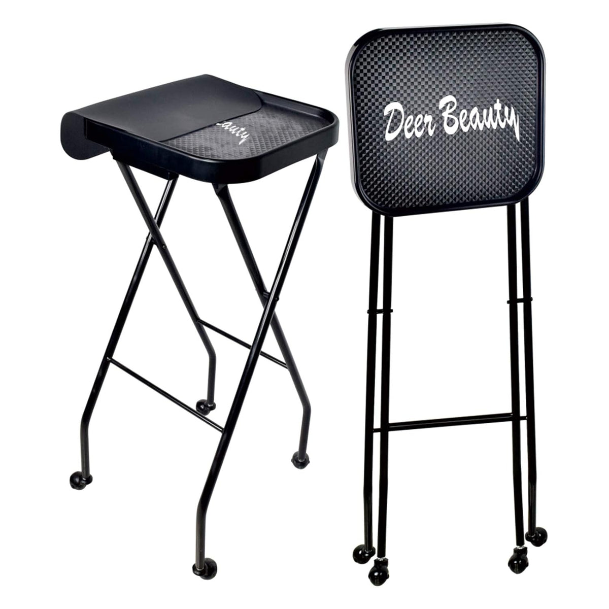 Salon Tray Metal Rolling Folding Cart S4548