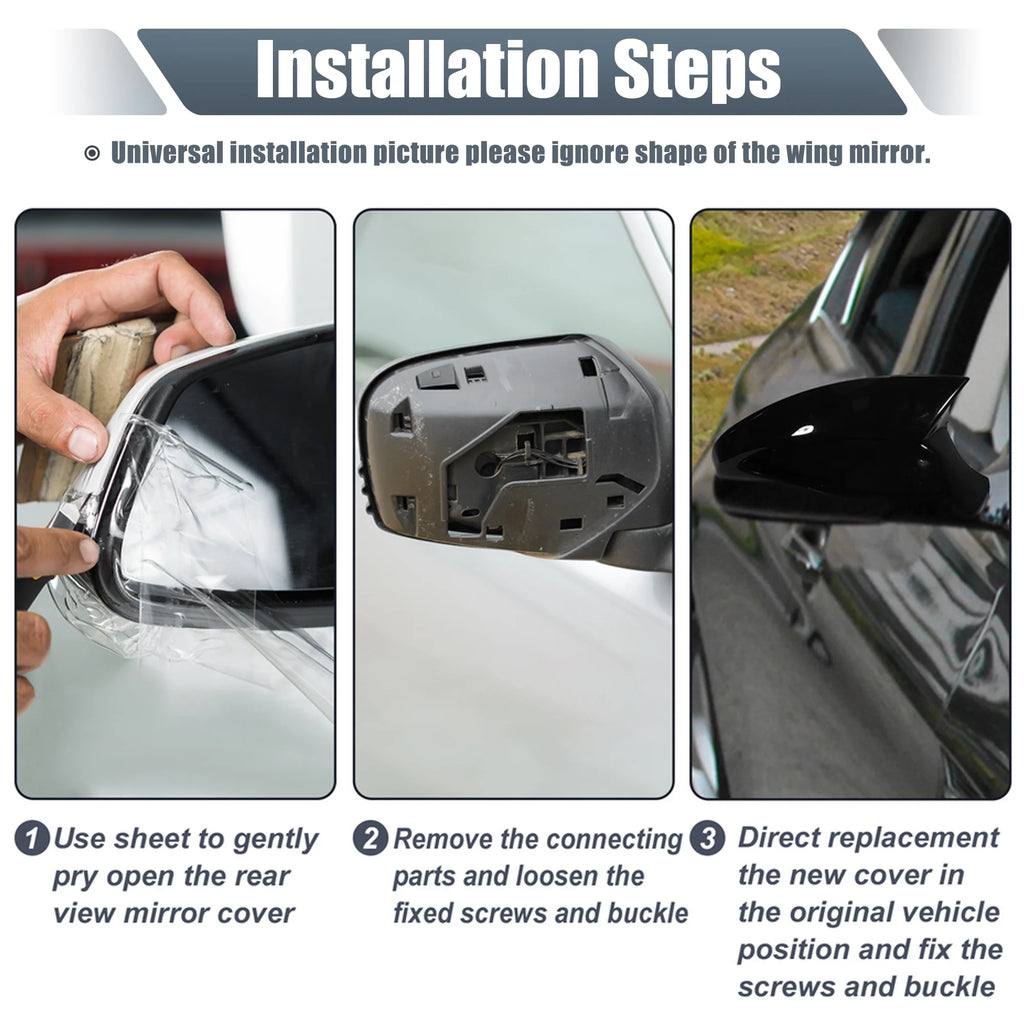 Gray Rear View Mirror Cover Cap for BMW Mini Clubman R55 Hatchback Cooper R56 O4090