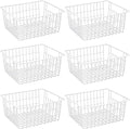 Wire Storage Baskets, Set of 2 White L723807