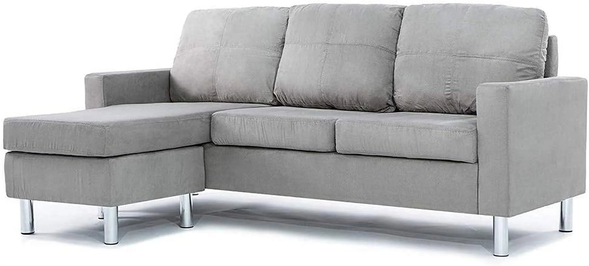 Modern Sectional Sofa Gray B120