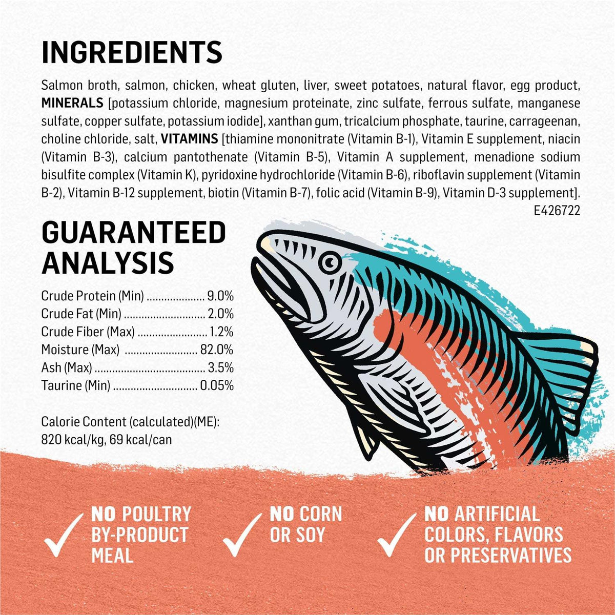 Grain Free Salmon & Sweet Potato Cat Food M475812