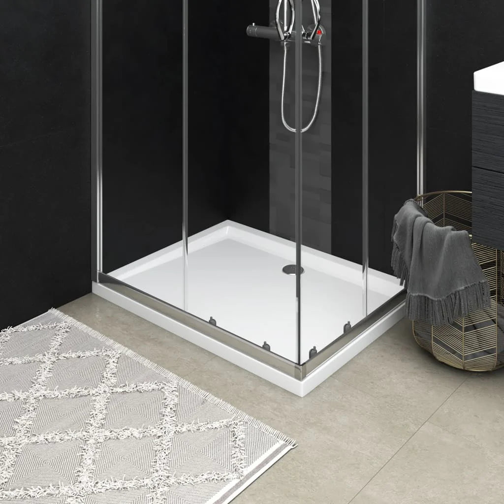 ABS Rectangular Shower Tray with Center Drain V830884
