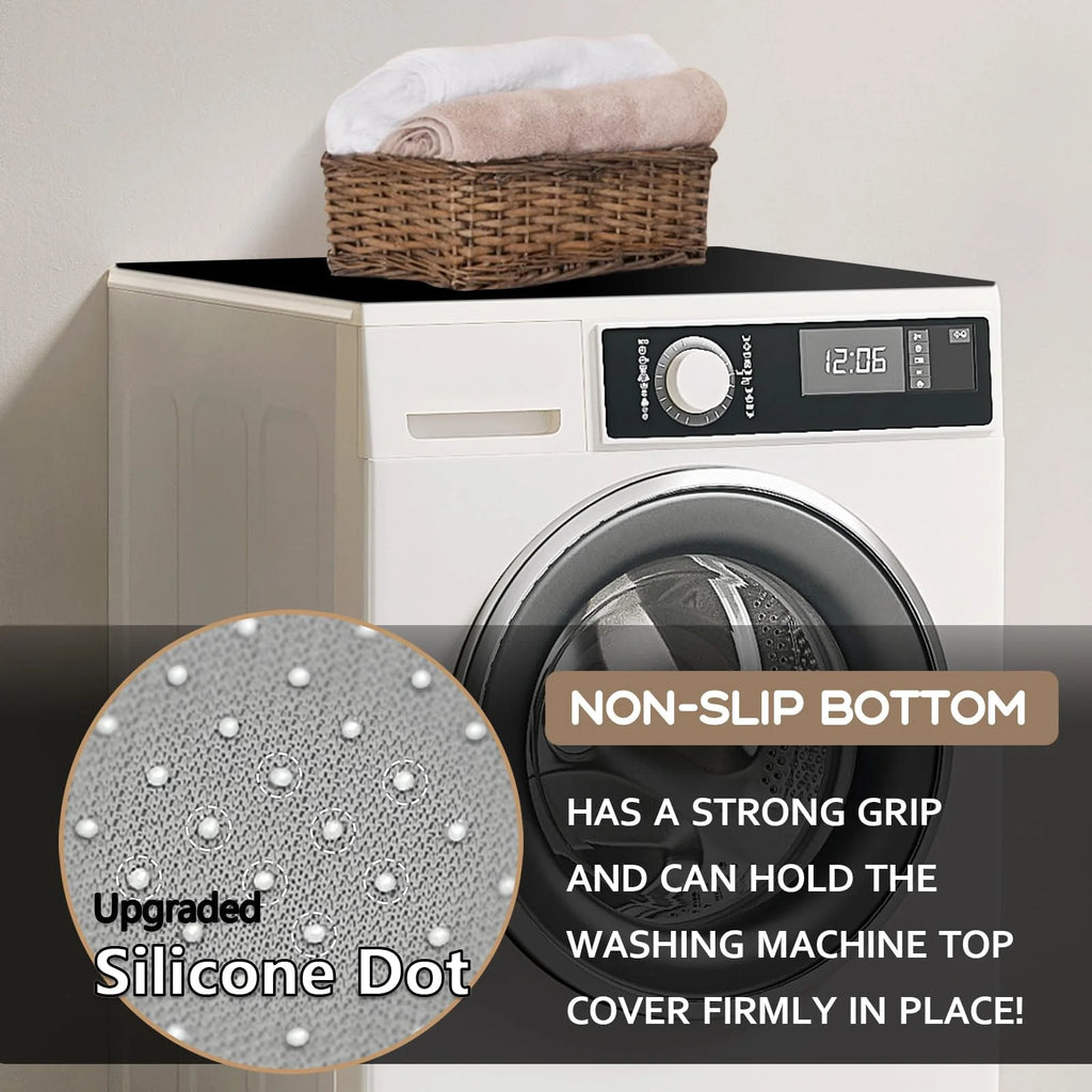 Black 27" x 31.5" Washer or Dryer Top Mat Cover O4907