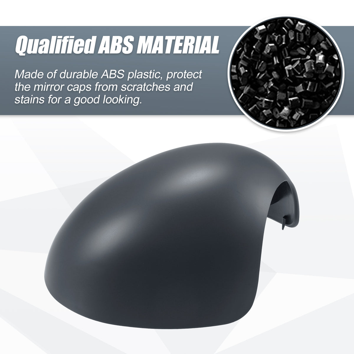 Gray Rear View Mirror Cover Cap for BMW Mini Clubman R55 Hatchback Cooper R56 O4090