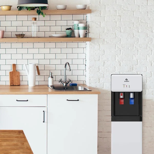 White Touchless Hot/Cold Water Cooler F481836
