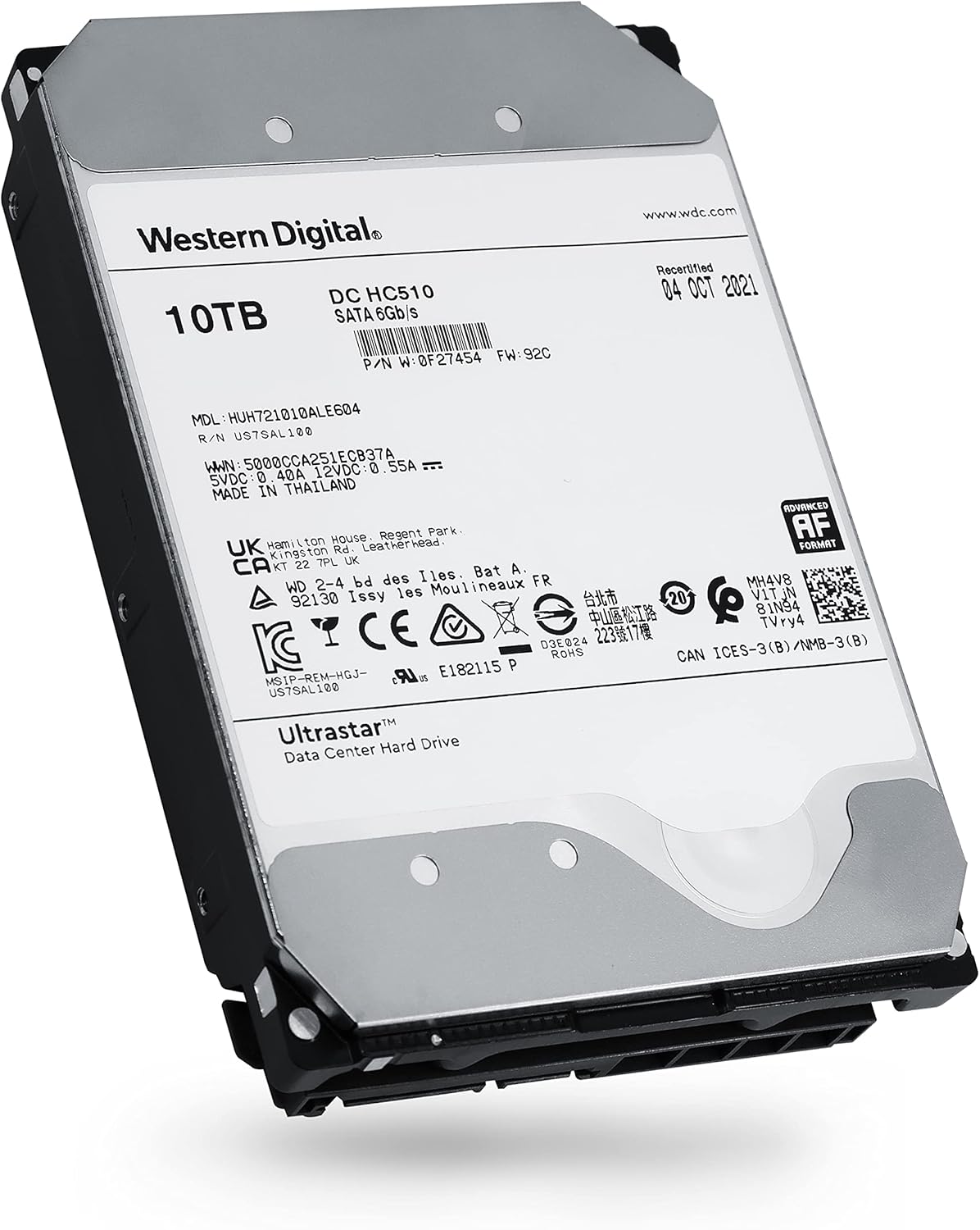 10TB SATA 6Gb/s 7200 RPM 3.5-Inch Enterprise Hard Drive F11611