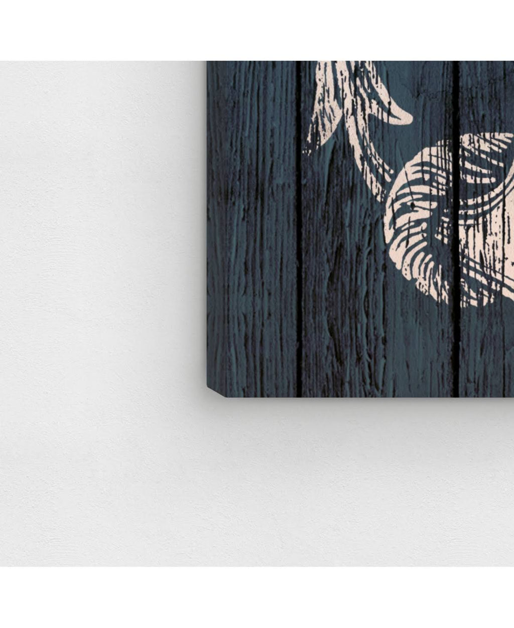 Blue Weathered Anchor Canvas Art T1609