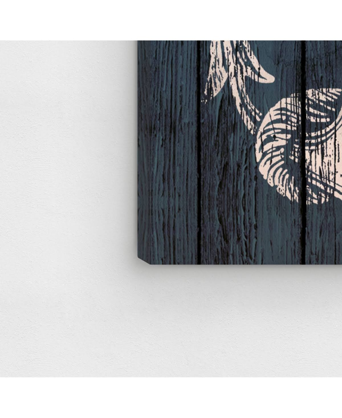 Blue Weathered Anchor Canvas Art T1609