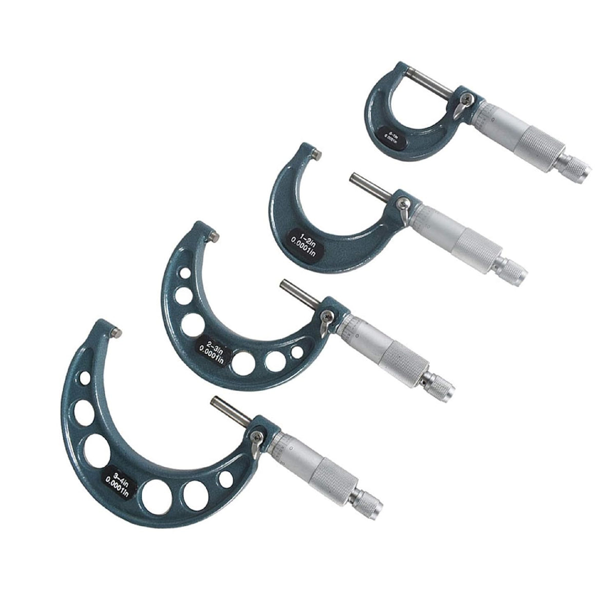 4Pcs 0-4 Inch Precision Micrometer Set Q60416