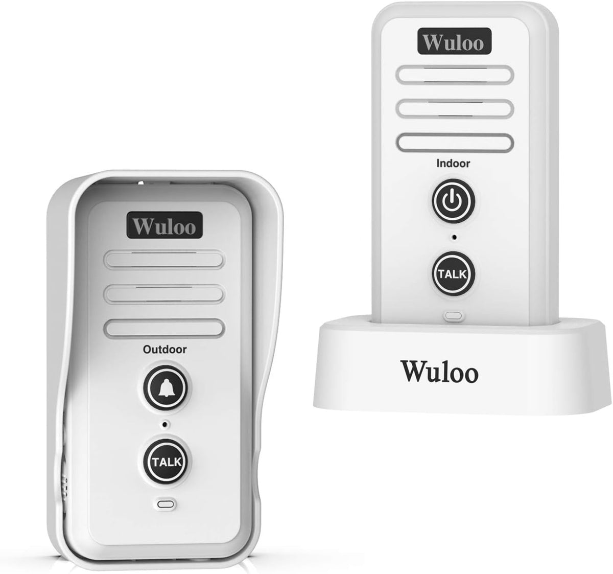 Wireless Intercom Doorbell Waterproof Rechargeable Battery Black L900338