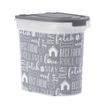Grey Pet Food Storage Container with Wheels F28214