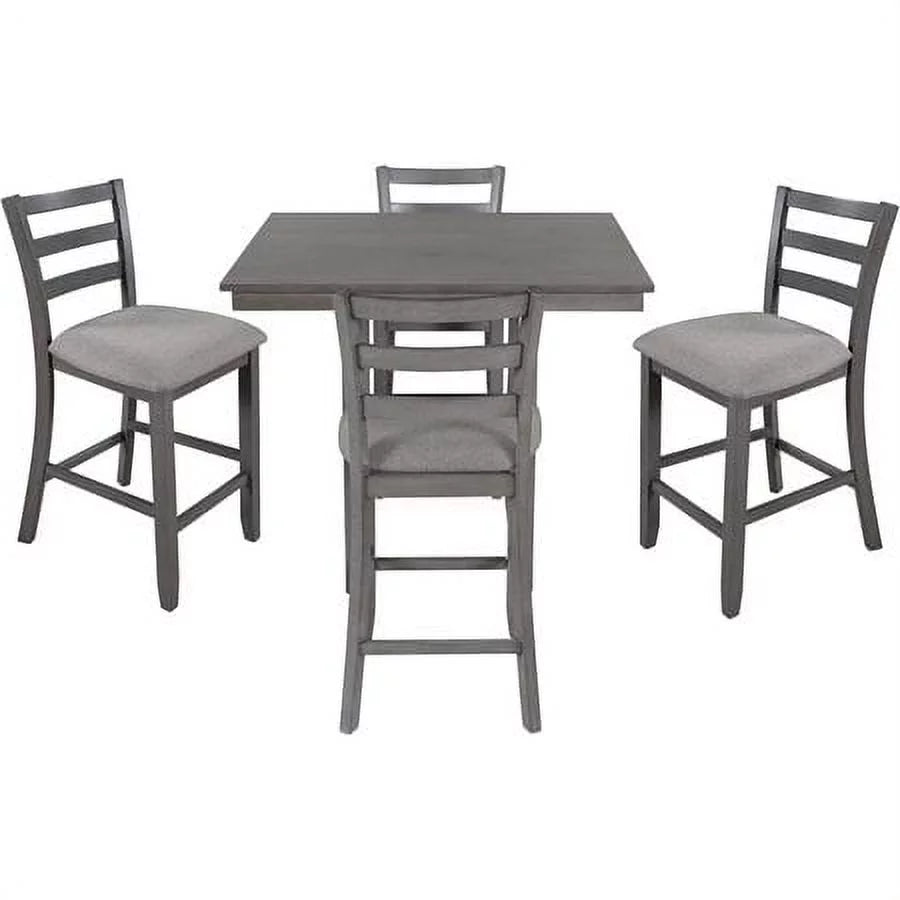 5 Piece Wooden Counter Height Dining Set L894680