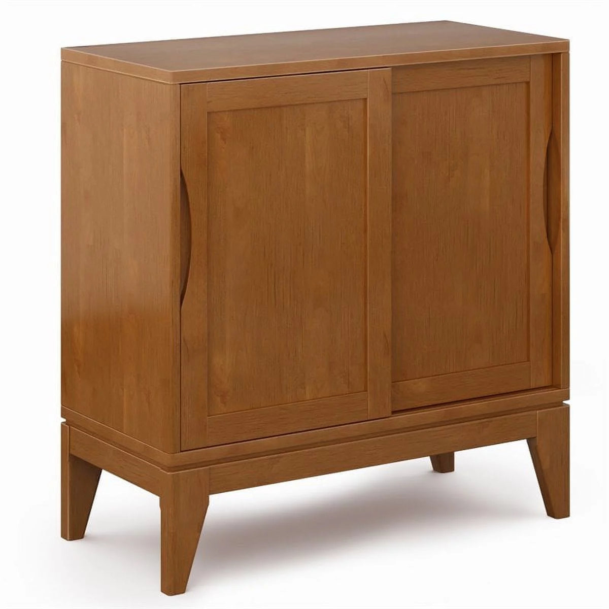 30 inch Wide Low Storage Cabinet in Teak Brown K307