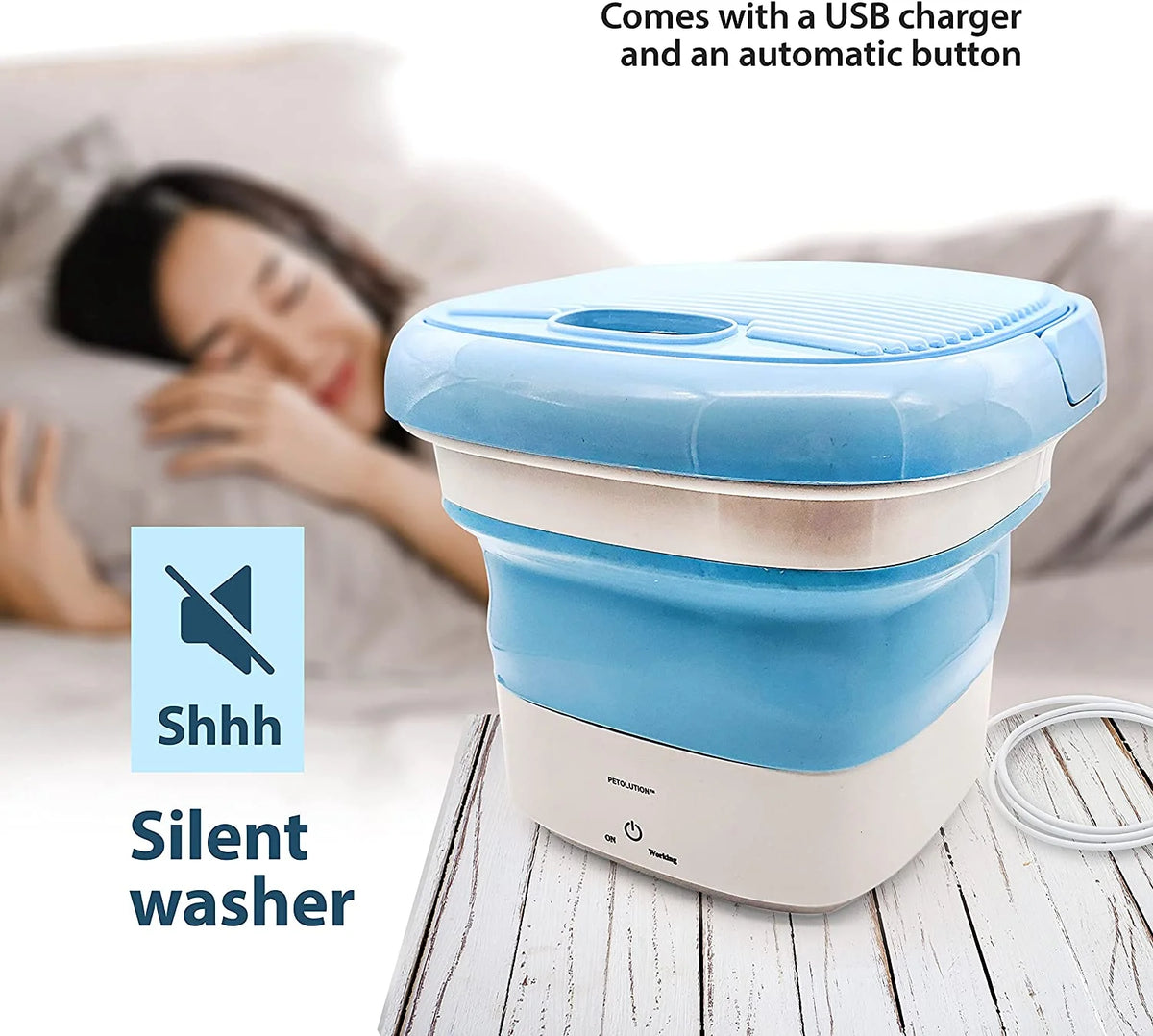 Pink Mini Portable Foldable Washing Machine B183