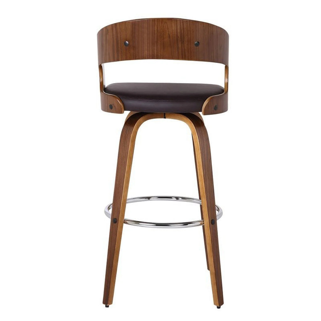 26" Faux Leather Counter Stool in Brown H585272