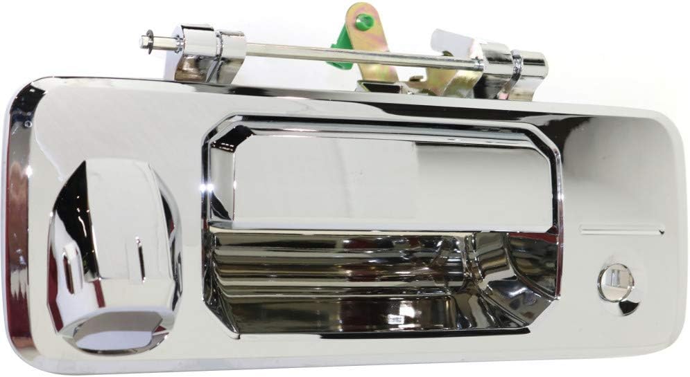 Chrome Plastic Tailgate Handle with Cam and Key Holes Pack of 2 K627637