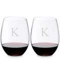 Set of 2 Stemless Wine Glasses P443446
