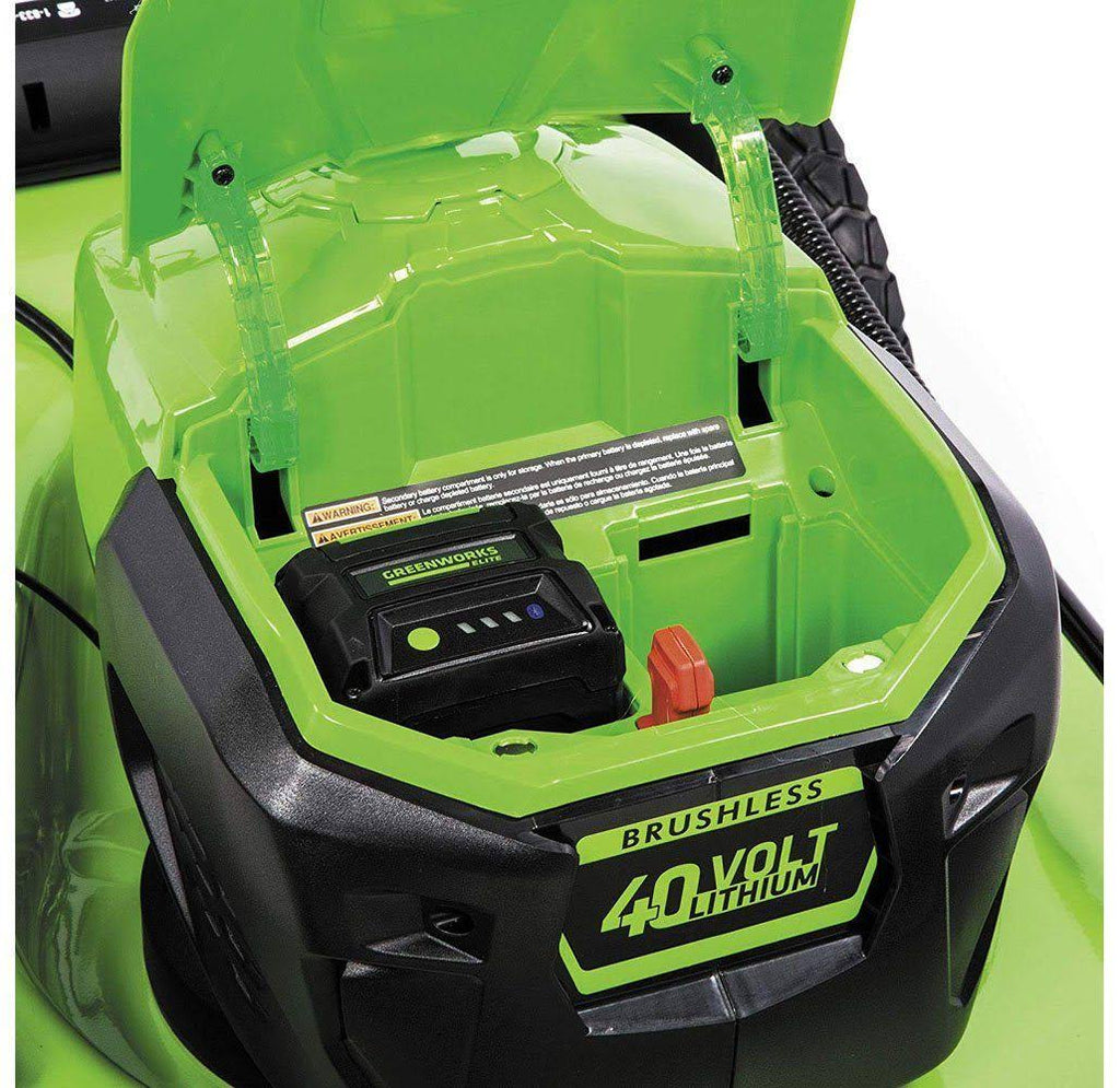 21-Inch 40V Brushless Push Mower with 6Ah Battery and Charger J733