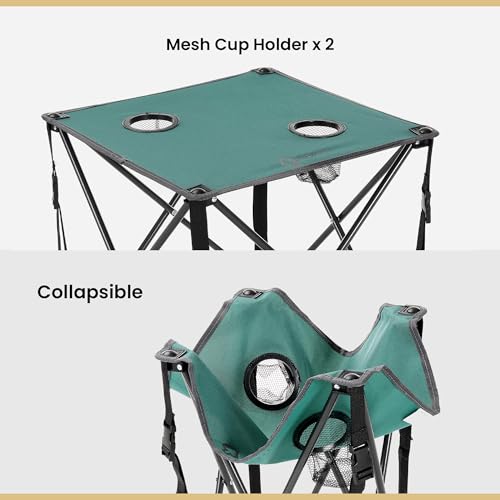 26” Heavy-Duty Portable Folding Camping Table with Carrying Case K362532