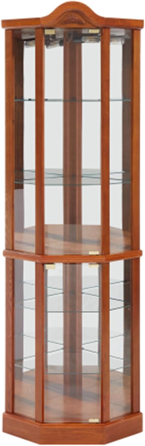 Curio Glass Corner Cabinet with Lights R3250