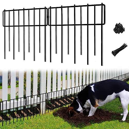 26 PCS 12In x 28Ft Rustproof Metal Wire Garden Fence L1734