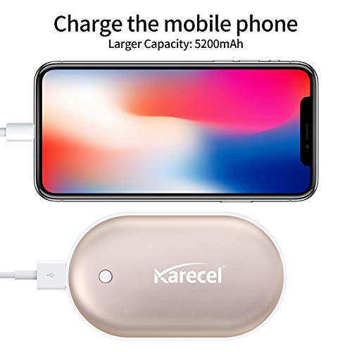 Rechargeable Hand Warmer 5200mAh Double-Sided Electric Hand Warmer Power Bank I348570