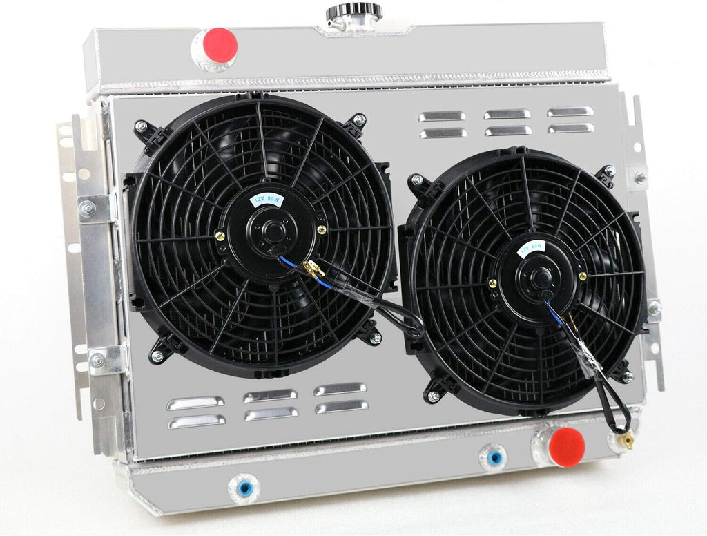3 Row Aluminum Radiator with Fan Shroud and Thermostat X286480