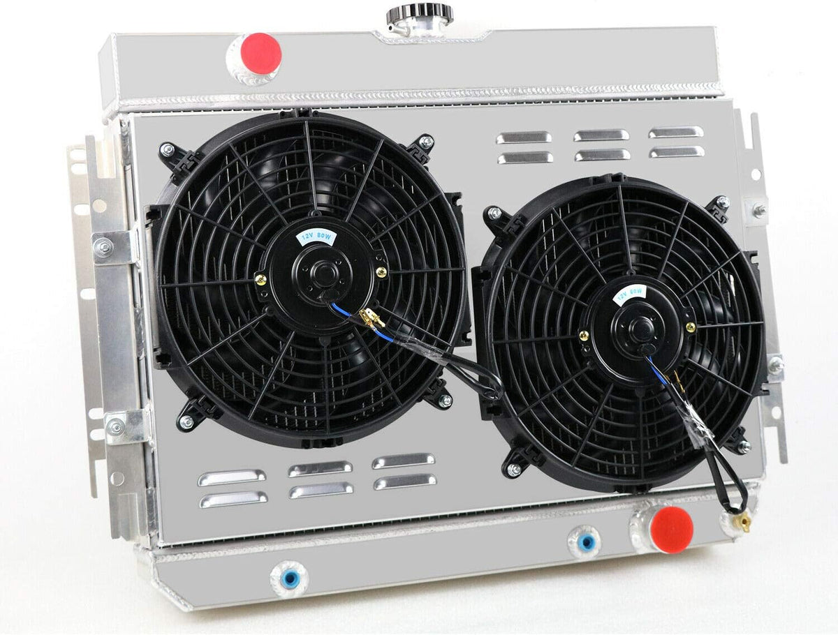 3 Row Aluminum Radiator with Fan Shroud and Thermostat X286480