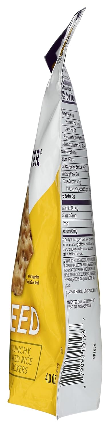 Multi Seed Rosemary Olive Oil Gluten Free Crackers, 4 Ounce H9355