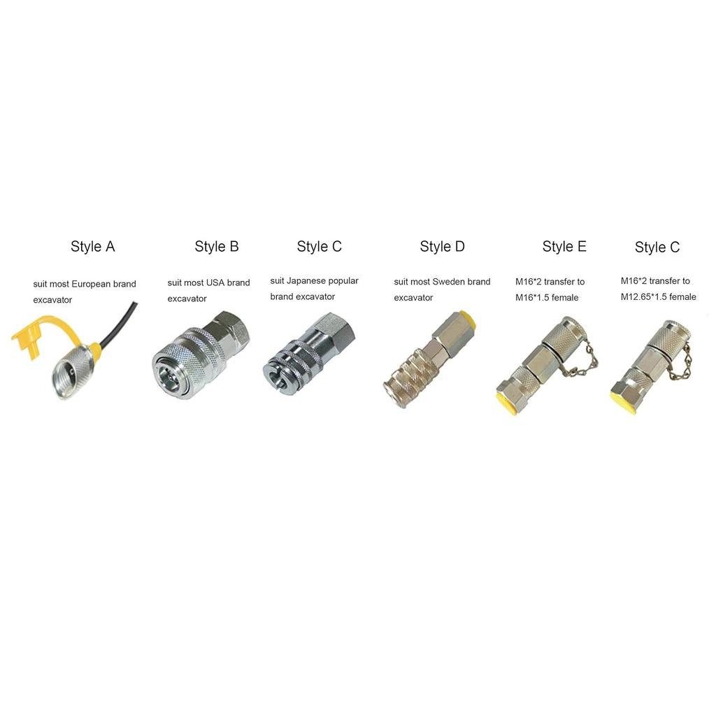 Hydraulic Pressure Test Coupling Kit, Pressure Gauges Set, Test Hose, BSPP ORFS JIC Hydraulic Swivel Run Tees Set Repair Tools U597207