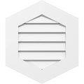 Vertical Peaked Surface Mount PVC Gable Vent J51884