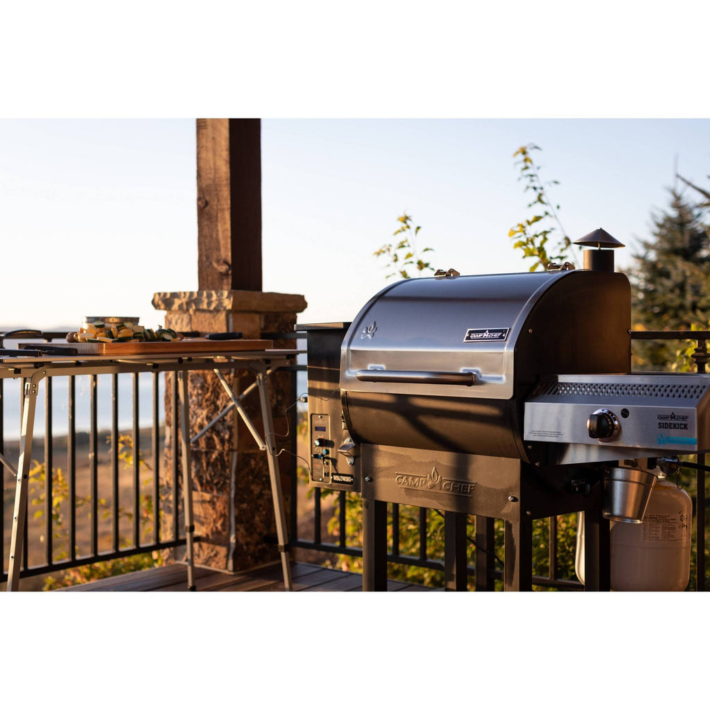 Pellet Grill with Sidekick Stove Griddle Accessory X8968
