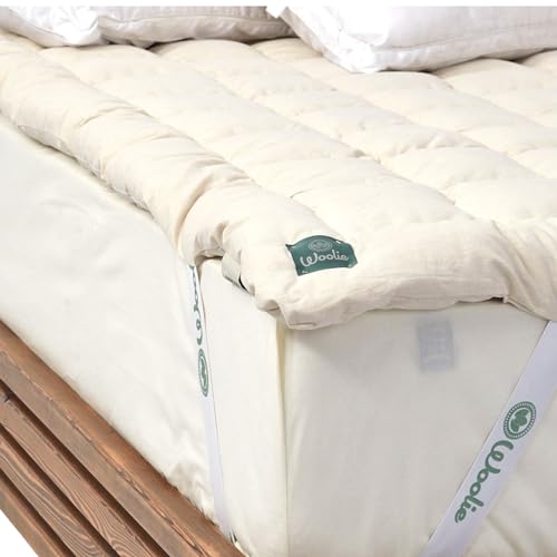 Organic Merino Wool Pillow Top Mattress Topper - 2", Queen N112480