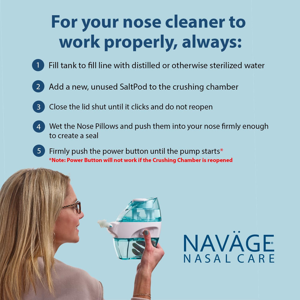 Nasal Irrigation System with 30 Salt Pods W2801