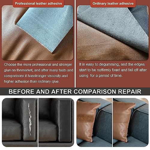 Self Adhesive Leather Repair Patch, 30 in x 16 in Large Leather Patches T30479