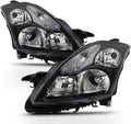 Black Halogen Headlights Driver + Passenger Side I27605