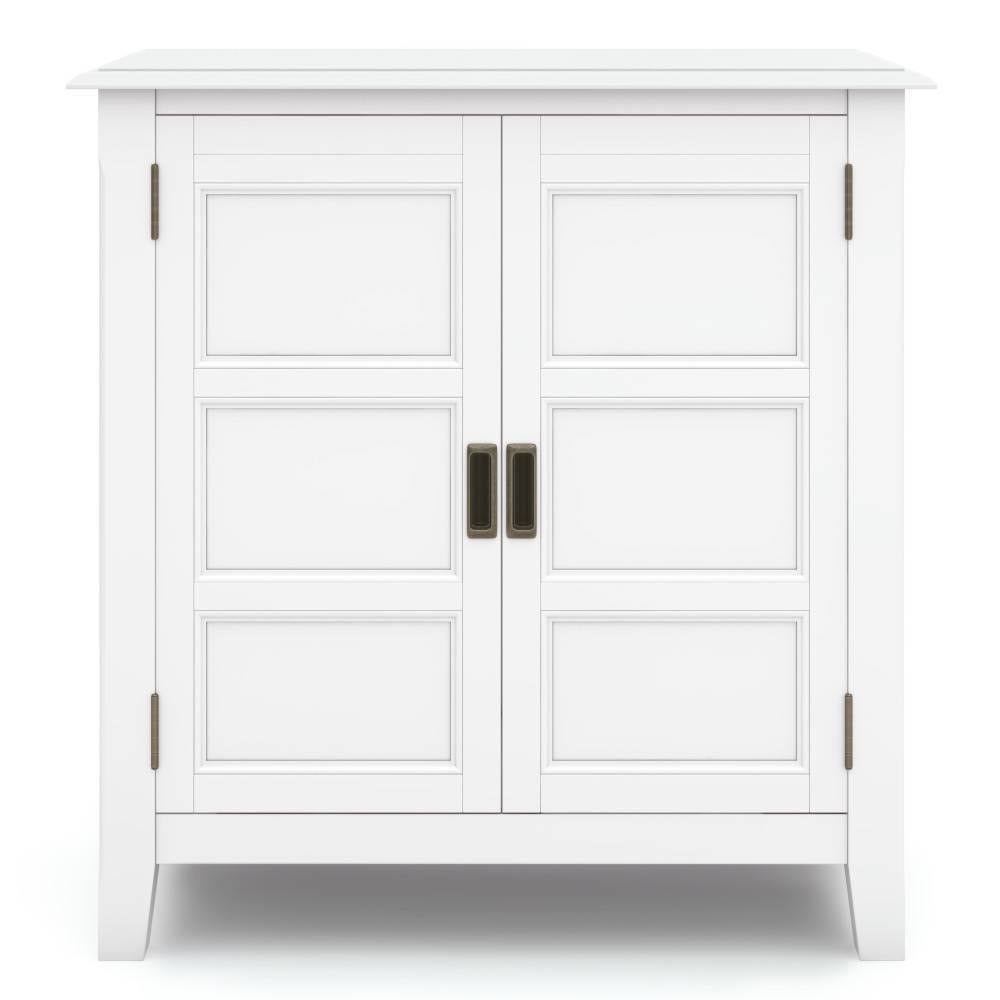 Espresso Brown Solid Wood 30 inch Wide Low Storage Cabinet T7825