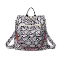 Grey Snake Print Backpack C2271