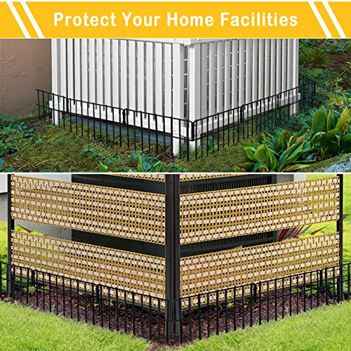 26 PCS 12In x 28Ft Rustproof Metal Wire Garden Fence L1734