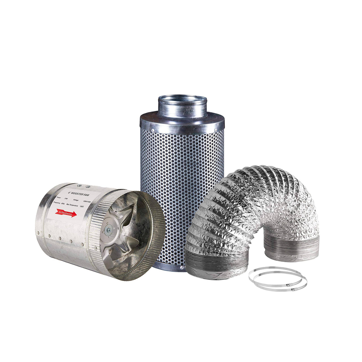 6 inch 240 CFM Booster Fan with Carbon Filter J740381