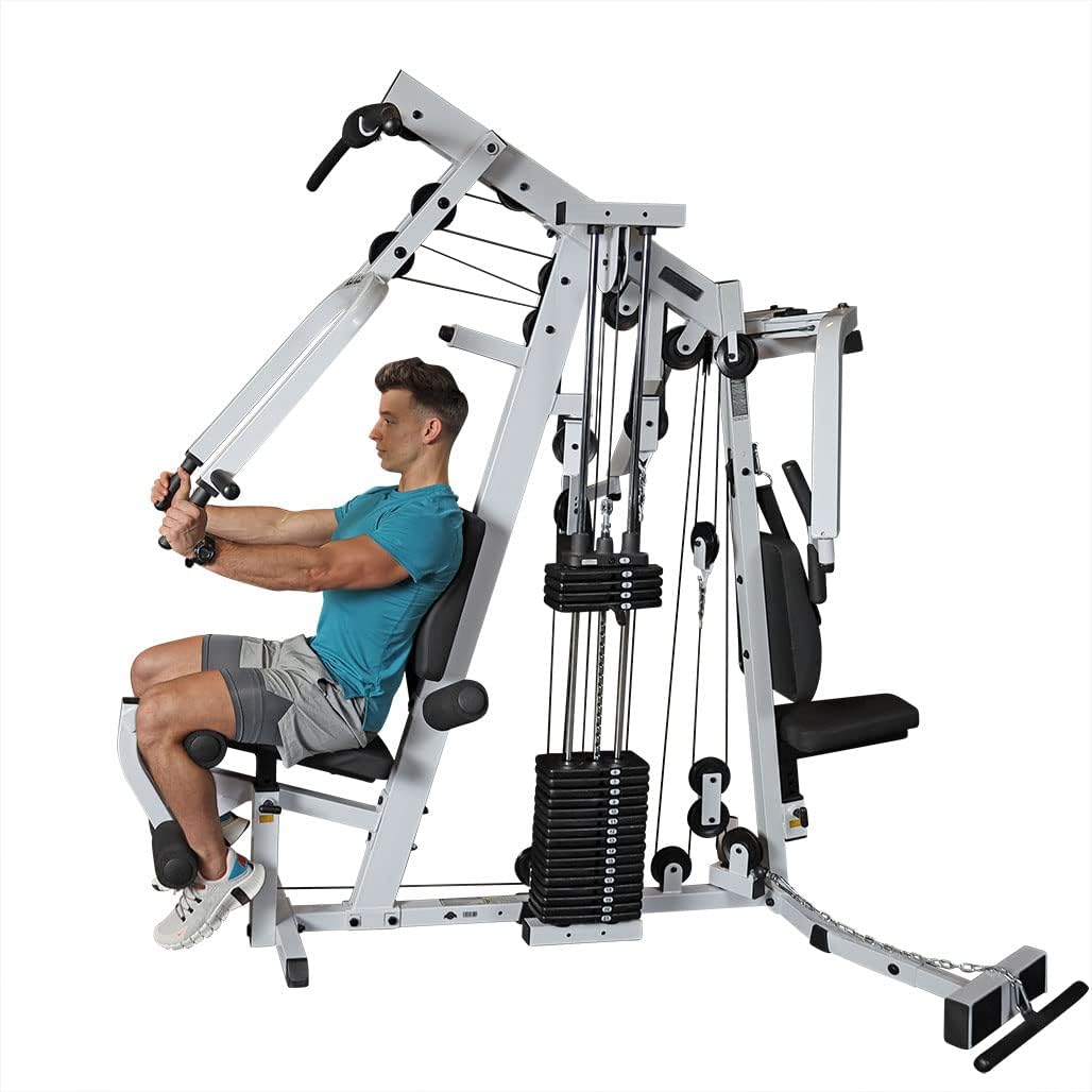 210 lbs Black Weight Stack Home Gym Machine K3102