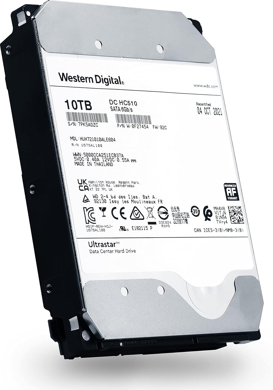 10TB SATA 6Gb/s 7200 RPM 3.5-Inch Enterprise Hard Drive F11611